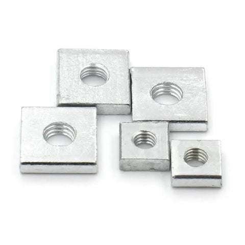 Rock Solid DIN 562 Square Slide Nuts For Aluminum Profiles Heavy Duty Zinc Plated Steel Slider Blocks Hassle Free M2.5 To M8 Commercial Grade Hardware Fasteners