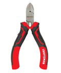 4.5 Inch Mini Diagonal Pliers With Red Bi Material Grips For Comfort And Control Induction Hardened Cutting Edges Stay Sharper Longer Drop Forged Steel Construction Corrosion Resistant Finish Pro Grade Cuts In Tight Spaces