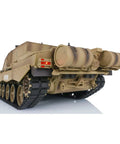 Rear view of 1/16 Scale RC Tank with 2.4G Remote Control Infrared Combat System Supports Multiplayer 7.0 Mainboard with Dual Sound
