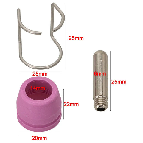 26Pack Plasma Cutter Torch Consumables Kit For LTP5000D LTPDC2000 LTPAC2500 Featuring Copper Alloy Nozzles And Electrodes