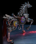 Steampunk Mechanical Horse Puzzle Kit With Movable Joints, 1500 Plus Stainless Steel Parts, 3D Metal Animal Model side view