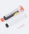 Black UV Soldering Paste Flux 10cc For PCB And BGA Circuit Boards Protection Pro Grade Curable Solder Mask Welding Flux Oil Includes One Syringe