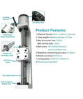 Heavy Duty X Y Z Axis Linear Actuator With Precision Ball Screw And Top Shelf Nema23 Motor For Rock Solid 60Mm Manual Slide Table Setup, components layout.