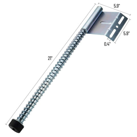 Heavy Duty Garage Door Plunger Spring 27 Inch for Smooth Close Zinc Plated Steel Stopper Bumper Replacement Hardware for Overhead Doors