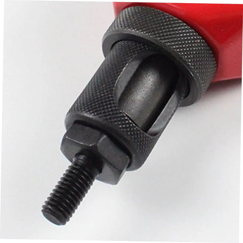 Pro Heavy Duty Steel Rivet Nut Tool Mandrels And Replacement Heads For 2pcs Manual Hand Riveters Perfect For Automotive Gear And Precision Metalwork That Works Like A Champ. black steel mandrel close-up with threaded tip for manual hand riveter