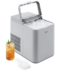 Countertop Bullet Ice Maker Fast Ice 8 Bullets In 6 Minutes Up To 26 Lbs Per Day Self Cleaning With Ice Scoop And Basket Compact Portable