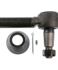 Beefy Heavy Duty Tie Rod End For Trucks With One And A Quarter Inch 12 TPI Right Hand Thread, Five Point Seven Five Inch Length, Small Taper 1.08 Inch To Large Taper 1.25 Inch, Stud End For Strong Steering And Reliable Performance.