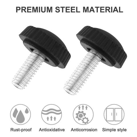 70 Piece M4 Thumb Screws Set With Knurled Grip Knobs And Mounting Screws 7 Sizes From M4x10mm To M4x25mm