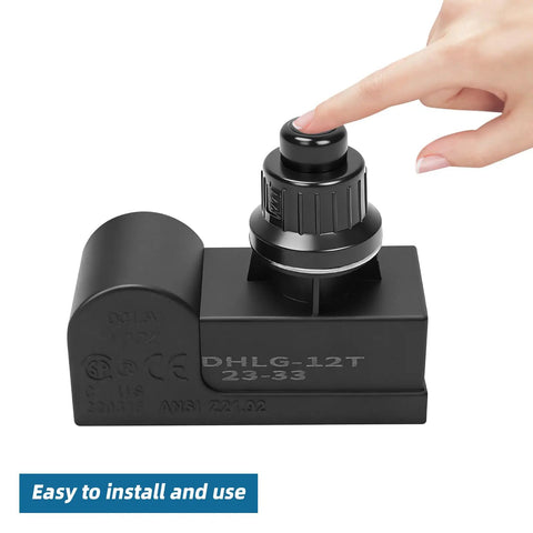 Grill Igniter Kit Replacement Parts For Charbroil Expert Grill Dyna Glo Kenmore Universal 2 Outlet Button being pressed