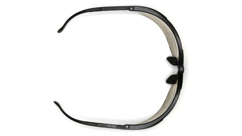 Top view of V2 Readers Safety Eyewear Gray Two Diopter Lens Black Frame For Hunting And Everyday Work Durable Eye Protection Glasses