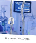 Adjustable Flow Control Tube Clips For 1/4 And 5/16 Inch Hoses Lab Clamps in a laboratory setting with medical equipment