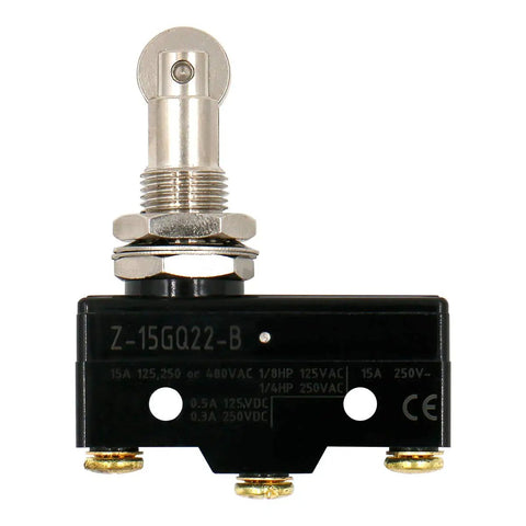 General Purpose Micro Switch With Panel Mount Roller Plunger, Screw Terminals, 0.5mm Contact Gap, SPDT 1NO 1NC