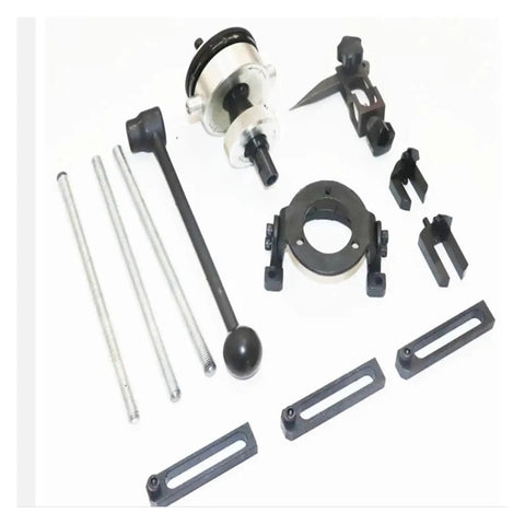 Heavy Duty Valve Seat Reamer For 18mm To 65mm Engine Cylinder Heads With Ergonomic Grip And Riveted Threads For Smooth DIY Repairs, steel parts laid out