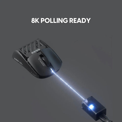 X2F Mini Fingertip Wireless Gaming Mouse Ultra Lightweight Low Latency Sensor in sleek black with 8K polling feature.