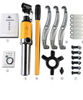 Heavy Duty Hella Strong Hydraulic Gear Puller For Wheel Bearings And Hub Extraction 5 Ton Capacity with tools and accessories.