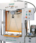 No Nonsense 30 Ton Electric Hydraulic Shop Press Heavy Workhorse For Auto Shop Repair featuring smooth pumping action.