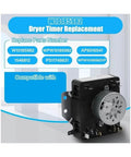 Drying Machine Programmer Assembly W10185982 Replacement Part For Amana Dryers, DIY Friendly, 220V Compatible, Precise Fit, Easy Install, Durable Control Module For Reliable Drying Performance, black dryer timer module