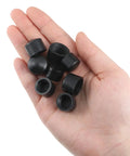 Hand holding 8 Pack Longboard Truck Pivot Cups Replacement For Most Longboards 18mm And 16mm With Deck Guards Protector And Hardware Set