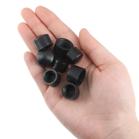 Hand holding 8 Pack Longboard Truck Pivot Cups Replacement For Most Longboards 18mm And 16mm With Deck Guards Protector And Hardware Set