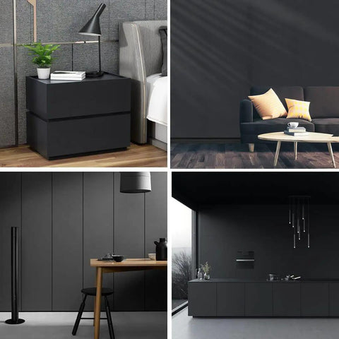 Matte Black Peel And Stick Wallpaper Roll That Gives Cabinets And Countertops A Fresh Waterproof Finish This Removable Self Adhesive Contact Paper Is Simple To Apply And Covers A Ton With Its Long Roll Made From Quality Pvc applied on furniture, walls, and cabinets.