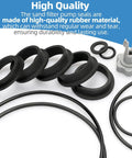 All In One Sand Filter Pump Seal Kit With Gasket Set Air Release Valve And O Rings For Intex Sand Filter Pumps Replacement Parts Kit For Quick No Fuss Repairs Durable Black rubber gaskets and o-rings