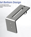 Bottom Floor Guide For Barn Doors Adjustable Stainless Steel Roller Wall Mounted Sliding Door Guide For Door Thickness Up To Two And One Eighth Inches Easy Installation Smooth Quiet Operation Flush Bottom Design No Groove Install