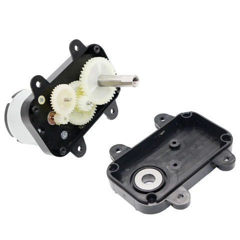 Compact 520 DC Motor Micro Mini Gear Low Speed Electric Unit For Robotics And Automation Projects With Excellent Energy Efficiency and Super Stable Performance showing gear assembly and casing.