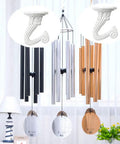 Six Pack White Ceiling Hooks For Hanging Plants And Decor Heavy Duty Swag Toggle Hooks With Hardware Easy Install shown holding wind chimes