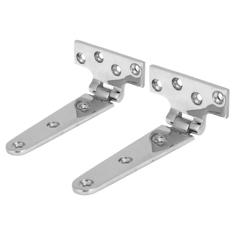 Beefy Heavy Duty 316 Stainless Steel T Shape Door Hinge For Marine Lids Hatches Compartments And Doors 6 By 3 Inch Rustproof Pack Of 2