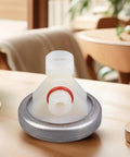 Coffee Machine Pressure Regulator For Stable Water Flow And Durable Beverage Making Component That Eliminates Pulsation From Electromagnetic Pumps Delivers Smooth Extraction And Home Barista Quality, white plastic and metal