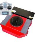 Remote Control Electric Equipment Mover Heavy Duty Machinery Moving Skates with radio guidance and 360-degree turntable.