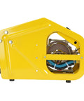 CO2 MAG Welding Machine With Automatic Wire Feeder, Steel Double Drive MIG Welder, side view, yellow casing