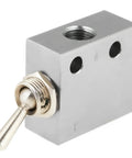 Three Way Two Port Pneumatic Toggle Valve With Hand Knob Control For Air Lines Easy To Install In Any System Mechanical Valve HL2301