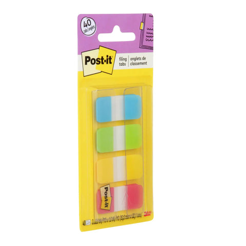 Sweet Repositionable Sticky Tabs For Books And Notes Durable Page Markers In Blue Green Yellow And Red Simple To Swap in packaging.