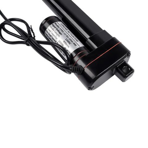 Heavy Duty 36 Inch 12 Volt Linear Actuator Built Tough At 440 Lbs Pull Force Includes Pre Drilled Mounting Brackets with wiring.