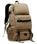 Khaki Lightweight Outdoor Daypack With Multi Layer Design For Easy Organization Ideal For Hiking Camping Climbing And Running Durable Polyester