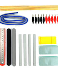 Components of the 56 Piece Model Tools Kit For Gundam And Car Models A Complete Do It Yourself Hobby Craft Set displayed neatly