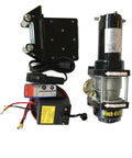Heavy Duty Electric Hoist With 4500 Lb Capacity For 12 24V Motor Vehicle Recovery And Warehouse Work, includes winch and control panel.