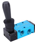 Hands On Pneumatic Valve With Hand Lever 2 Position 5 Way Aluminum Alloy Body For Precise Airflow Control In Pneumatic Systems