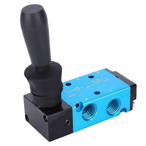 Hands On Pneumatic Valve With Hand Lever 2 Position 5 Way Aluminum Alloy Body For Precise Airflow Control In Pneumatic Systems