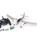 RC Airplane Duet S 2 Ready To Fly Starter Kit With Everything Included, All In One Pack For Beginners To Get Flying Quickly And Safely, HBZ05300 For Instant Fun shown with remote and batteries