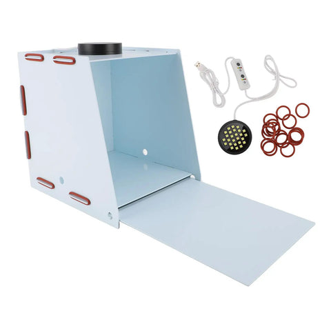 Heavy Duty UV Curing Box For 3D Resin Printers Featuring A Killer Reflective Tray Dust Locked Lid And Slap Together Build For Slick Fast Hardening On Your Desk