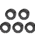 5PC Heavy Duty ER Collet Sliding Nut M50 X 1.5 With Balanced Eccentric Design For Rock Solid CNC Mill Clamp set, black, precision machining.