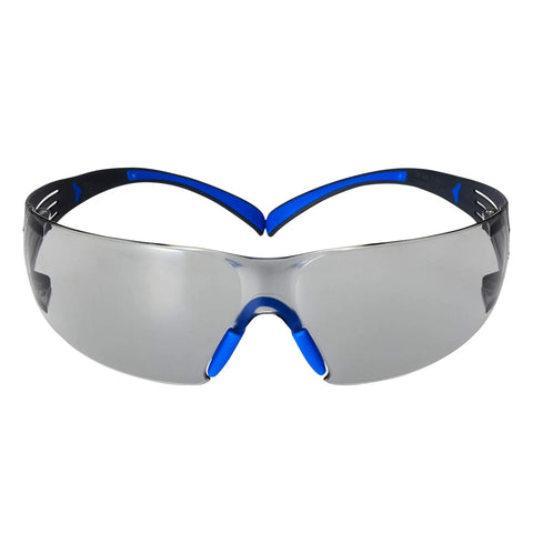 SecureFit 400 Series Safety Glasses 20 Pack ANSI Z87 Indoor Outdoor Scotchgard Anti Fog Anti Scratch Gray Lens Blue Grey Frame