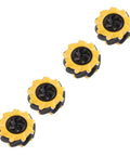 Omni Directional Mecanum Wheel Set For Smart Robot Car, rubber-coated wheels for smooth, precise movements, durable toy robot parts