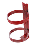 Wall Fire Extinguisher Rack Mount Holder Iron Bracket Easy To Install No Fuss Setup, red iron bracket for quick access in emergencies.