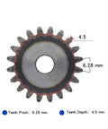 Heavy Duty Steel Motor Pinion Gear And Spur Gear Set For Industrial Transmissions With Fixing Screw 20mm Thick Teeth