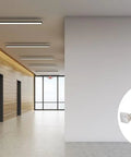 2 In 1 LED Exit Sign And Emergency Light Combo For Busy Biz Spaces Switchable Red And Green Signage With 2 Square Head LED Lamps