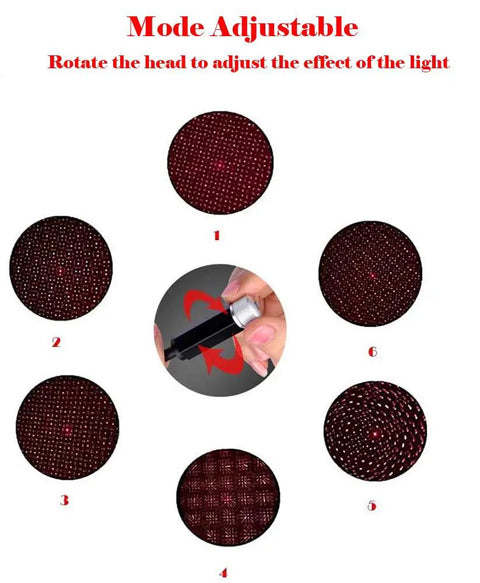 Flexible USB Star Night Light With 360 Degree Adjustable Arm Red Color Plug And Play Perfect For Car Ceiling Or Bedroom Decor Creates Romantic Galaxy Ambience For Parties Walls And Cozy Nights light modes