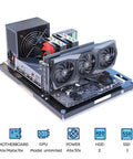 Open Frame PC Test Bench Chassis For MATX ATX Motherboards With Wide Micro ATX ITX Compatibility, High Airflow Design For Smooth Gaming Rigs